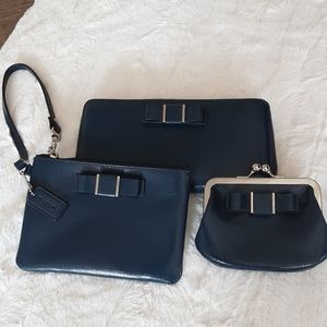 Genuine Coach set of purse organizers